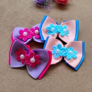 laço duplo rosa e azul 10 uni