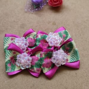 Laço cetim M floral10 uni