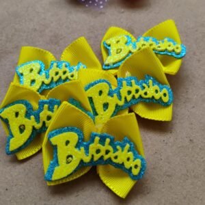 Laço M gorgorão bubbaloo amarelo 20uni