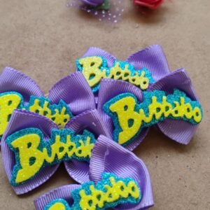 Laço M gorgorão bubbaloo roxo  20uni