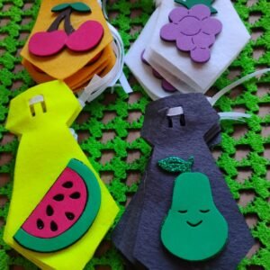 Gravata M Feltro frutas 20uni