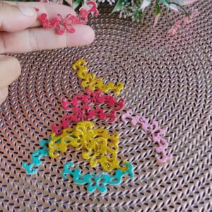 Adesivo P Tiara cores variadas 10 unidades