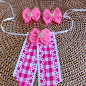 Kit Gargantilha Rosa choque 20 uni